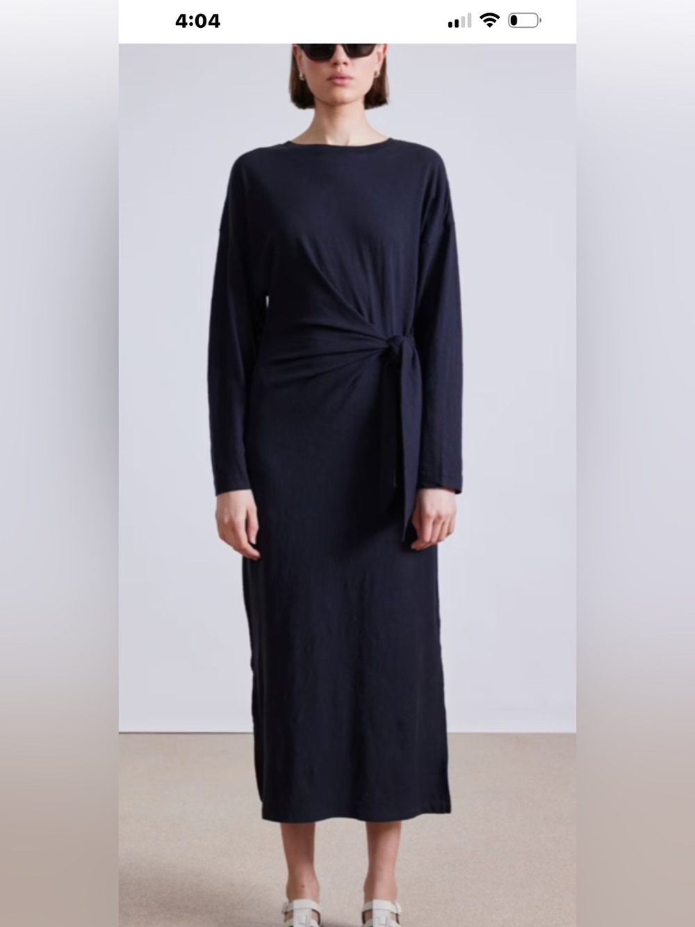 Apiece Apart Long-Sleeve Black Midi Knit Dress
Brand new with tags